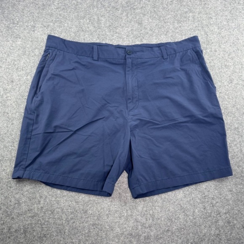 Vineyard Vines Performance Shorts Navy Blue Mens Size 40‎ Flat Front Chino
